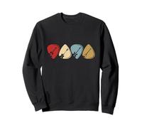 Médiators de guitare rétro, guitare électrique et acoustique vintage Sweatshirt