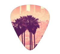 Médiators Los Angeles Palm Trees - Médiators lisses et durables pour guitare acoustique, électrique et basse, cadeau parfait pour les amateurs de guitare et les musiciens