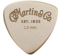 Martin Médiator de guitare LUXE Contour Torlon 1mm, asymétrique, surface satinée, logo gravé (A0117)