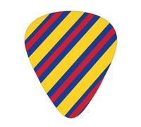 Médiators pour guitare, basse et autres instruments de musique, avec drapeau et carte de la Colombie (lot de 12).