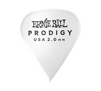 Ernie Ball Médiators Prodigy pointus 2,0 mm - Lot de 6 blanc