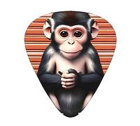Médiators Silent Monkey en celluloïd de qualité supérieure pour une meilleure jouabilité et tonalité.