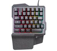 Mediawave Store - Clavier gaming 35 touches rétro-éclairé, clavier jou, mécanique, professionnel, éclairé, LED, arc en ciel, clavier de jeu, QWERTY, USB, clavier gaming 35 touches
