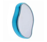 Mediawave Store - Épilateur en cristal sans douleur pour le visage et le corps en caoutchouc pour l'épilation en pierre de verre exfoliant et réutilisable outil épilatoire manuel pour peau lisse (azur