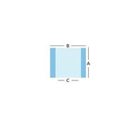Mediberg Champ chirurgical d'incision avec support en polyuréthane, stérile et jetable, étanche et transparent, taille 30 x 35 cm, lot de 50 pièces emballées