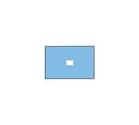 Mediberg Champ opératoire avec trou 6 x 9 cm en tissu non tissé à double couplage, absorbant et imperméable, stérile et jetable, 2 couches, bleu clair, taille 75x90 cm, sans latex, 75 pcs emballées