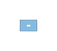 Mediberg Champ opératoire avec trou 6 x 9 cm en tissu non tissé à double couplage, absorbant et imperméable, stérile et jetable, 2 couches, bleu clair, taille 50x75 cm, sans latex, 75 pcs emballées