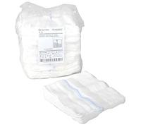 Mediberg Gaze Laparotomique, Pur Coton avec Fil de Baryum Tissé, Hydrophile et Absorbant, Non Stérile, 4 Couches, 20 Fils/cm2, Cousu sur les Côtés, Sans Latex, Taille 30 x 30 cm, 12 x 50 pcs