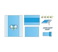 Mediberg Set chirurgical orthopédique pour arthroscopie du genou en tissu non tissé à double couplage, stérile, paquet de 8 sets