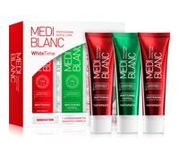 MEDIBLANC Dental Care White Time Set Ensemble de soins dentaires pour des dents éclatantes de blancheur 3x100 ml