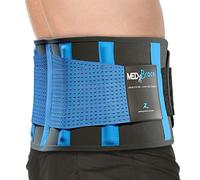 MEDiBrace Ceinture Lombaire Respirante pour Homme - Maintien Dos Ajustable | Bas du dos discret, tissu aéré, confort bureau, conduite, travail, sport, posture stable et ajustement précis au quotidien