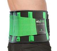 MEDiBrace Ceinture Lombaire Respirante pour Homme - Maintien Dos Ajustable | Bas du dos discret, tissu aéré, confort bureau, conduite, travail, sport, posture stable et ajustement précis au quotidien