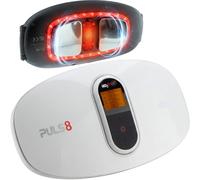 MEDiBrace PULS8 Ceinture chauffante de massage par impulsions pour le bas du dos et l’abdomen, rechargeable USB-C, sans fil, lumière rouge (LED) (PULS8 Complete (inclut l’adaptateur secteur USB))