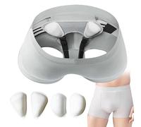 Médical Bandage Herniaire Slip Slip pour Hernie Inguinal Sous-Vêtements pour Hernie Homme avec Pâlottes Confortable Et Respirant,L,Grey