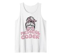 Medical Coder Billing Messy Bun Débardeur