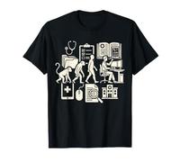 Medical Coder Evolution Funny Healthcare Codage Graphique T-Shirt