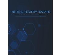 Medical History Tracker - Dark Blue Geometric Pattern: A Personal Journal for Recording Health, Medications, and Doctor Visits