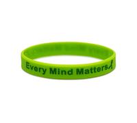 Medical ID Me Every Mind Matters Lot de 2 bracelets de sensibilisation à l'école Wear It Green Day Taille 18 cm