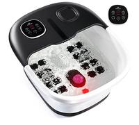 Medical king Spa pour les pieds avec chaleur et massage et jets avec télécommande et pierre ponce pliable avec bulles et vibrations