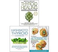 Medical Medium Thyroid Healing, Hashimoto Thyroid Cookbook, Medical Autoimmune 3 Books Collection Set