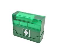 Medicalcorner24 Distributeur de pansements avec 90 pansements en textile non-tissé (4 sortes) Fixation murale incluse Orange