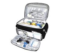 Médicale imperméable pour fournitures médicales, organisateur de médicaments avec plusieurs compartiments, idéal pour les infirmières, les soins à domicile, les premiers secours et les voyages