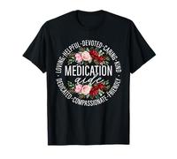 Médicament Aide Motif Cercle Floral - Hommage Caring Hommage T-Shirt