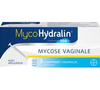 Médicament > Féminité > Médicaments mycose vaginale > Ovules vaginaux MycoHydralin 200 mg Comprimés x 3 - Ovules vaginaux - Pharmacie en ligne LaSante.net