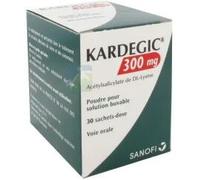 Médicament > Médicament circulation sanguine > Médicament hémorroïdes Kardégic 300 mg x 30