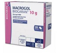Médicament > Médicament digestion et nausées > Médicaments constipation Macrogol Biogaran 10 g Sachets x 20 - Constipation - Pharmacie en ligne LaSante.net