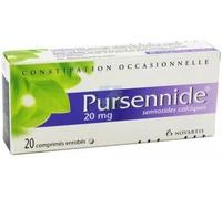 Médicament > Médicament digestion et nausées > Médicaments constipation Pursennide 20 mg x 20 - Constipation - Pharmacie en ligne LaSante.net