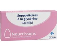 Médicament > Médicament digestion et nausées > Médicaments constipation Suppositoires Gilbert Nourrisson x 10 - Constipation - Pharmacie en ligne LaSante.net