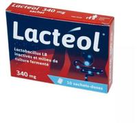 Médicament > Médicament digestion et nausées > Médicaments diarrhée Lactéol 340 mg 10 sachets - Diarrhée - Pharmacie en ligne LaSante.net