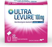 Médicament > Médicament digestion et nausées > Médicaments diarrhée Ultra Levure 100 mg x 20 - Diarrhée - Pharmacie en ligne LaSante.net