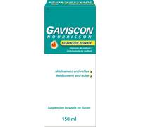 Médicament > Médicament digestion et nausées > Médicaments maux d'estomac Gaviscon Nourrisson Suspension Buvable 150 ml - Maux d'estomac - Pharmacie en ligne LaSante.net