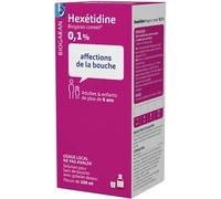 Médicament > Médicament maux de bouche > Médicament anti-inflammatoire gencive Hexétidine Biogaran 0,1% 200 ml - Inflammation des gencives - Pharmacie en ligne LaSante.net