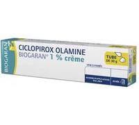 Médicament > Médicaments Dermatologiques > Médicament Mycoses Ciclopirox Olamine Biogaran 1% Crème 30 g - Mycoses - Pharmacie en ligne LaSante.net