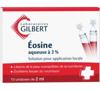 Médicament > Médicaments Dermatologiques > Médicaments irritations cutanées Eosine Solution Aqueuse 2% Unidoses x 10 - Irritations cutanées - Pharmacie en ligne LaSante.net