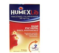 Médicament > Médicaments douleurs et fièvre > Médicaments état grippal HumexLib Gélules x 16 - Etat grippal - Pharmacie en ligne LaSante.net