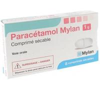 Médicament > Médicaments douleurs et fièvre > Paracétamol Paracétamol Mylan Viatris 1 g Comprimés x 8 - Paracétamol - Pharmacie en ligne LaSante.net