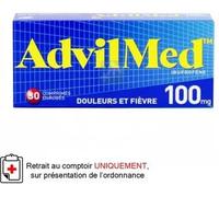 Médicament > Médicaments douleurs et fièvres > Médicaments anti-inflammatoires > Ibuprofène AdvilMed 100 mg Comprimés enrobés x 30 - Ibuprofène - Pharmacie en ligne LaSante.net