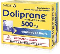 Médicament > Médicaments douleurs et fièvres > Paracétamol Doliprane 500 mg Sachets x 12 - Paracétamol - Pharmacie en ligne LaSante.net