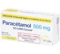 Médicament > Médicaments douleurs et fièvres > Paracétamol Paracétamol EG 500 mg x 16 - Paracétamol - Pharmacie en ligne LaSante.net