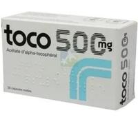 Médicament > Médicaments forme et vitalité > Médicaments à base de Vitamines et Minéraux Toco 500 mg Capsules molles x 30 - Vitamines et minéraux - Pharmacie en ligne LaSante.net