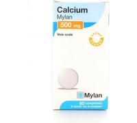 Médicament > Médicaments forme et vitalité > Médicaments à base de Vitamines et Minéraux > Vitamine D médicament Calcium 500 mg Mylan Viatris Comprimés à Croquer x 60 - Vitamine D - Pharmacie en ligne