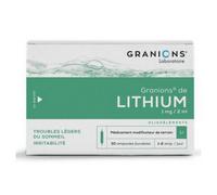 Médicament > Médicaments forme et vitalité > Médicaments troubles du sommeil Granions de Lithium x 30 - Troubles du sommeil - Pharmacie en ligne LaSante.net