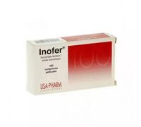 Médicament > Médicaments forme et vitalité > Vitamines et minéraux > Médicament fer Inofer Comprimés pelliculés x 100 - Fer - Pharmacie en ligne LaSante.net