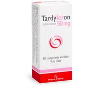 Médicament > Médicaments forme et vitalité > Vitamines et minéraux > Médicament fer Tardyferon 50 mg Comprimés pelliculés x 30 - Fer - Pharmacie en ligne LaSante.net