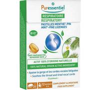 Médicament > Médicaments Maux de Gorge et Toux > Médicaments mal de gorge Puressentiel Respiratoire Pastilles x 20 - Médicaments mal de gorge - Pharmacie en ligne LaSante.net