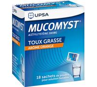 MUCOMYST Toux Grasse 200mg - Sachet Sachet(S) 18 pc(s)